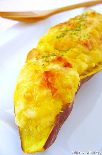 さつまいものほくほくグラタン