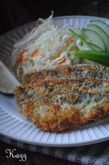鯵のフライ あおさとチーズ風味