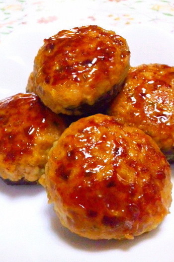 しいたけの肉詰め 甘辛照り焼き