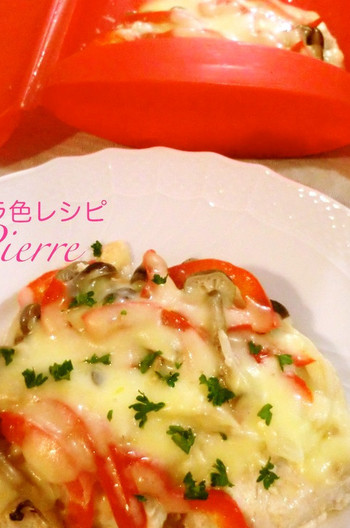 かじきと野菜のチーズ蒸し