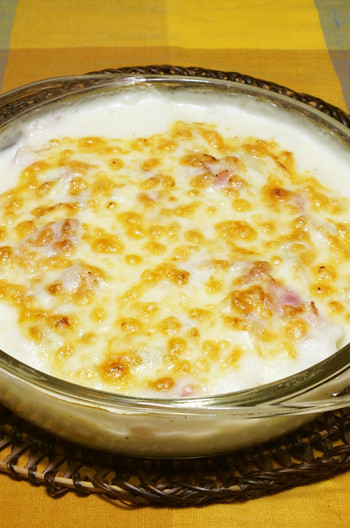 ポテトとベーコンのグラタン
