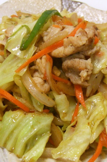 塩麹 簡単野菜炒め