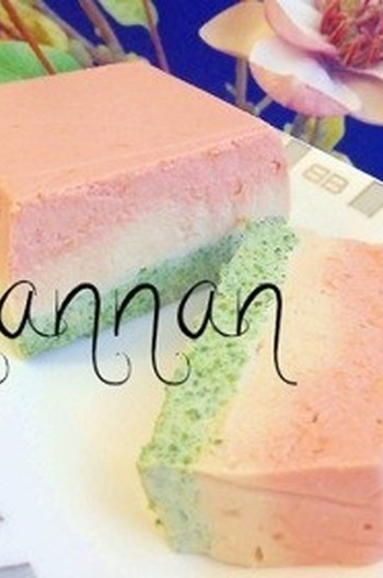 豆腐の３色テリーヌ