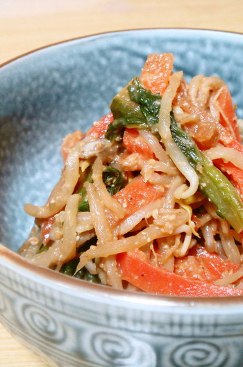 ３色野菜の酢味噌和え