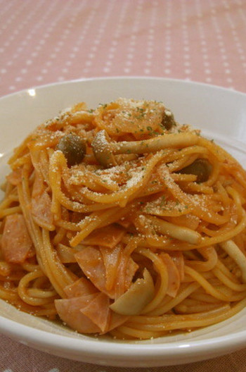 フライパンひとつ ナポリタン風パスタ