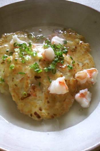 大和芋と豆腐のふわふわ焼き