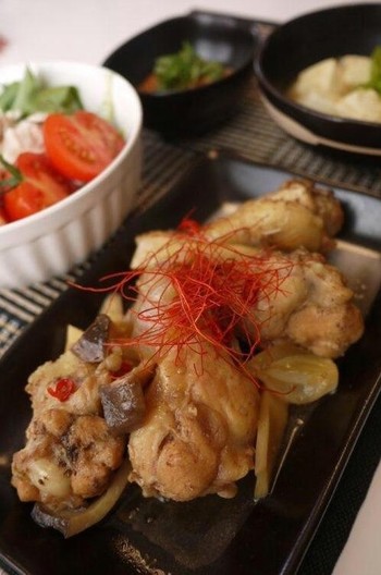 鶏手羽元の韓国風煮