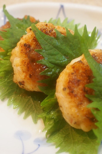 サッパリ梅ジュレ つくねのしそ巻き