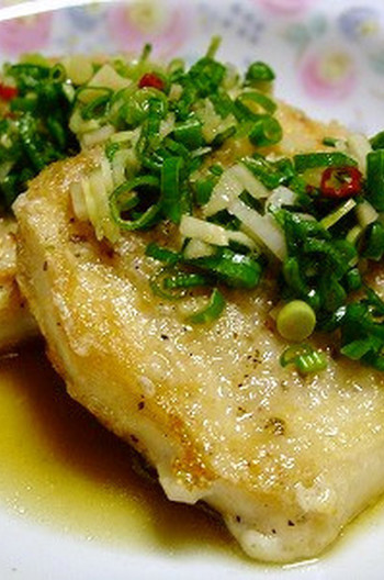 さわらの香味付け