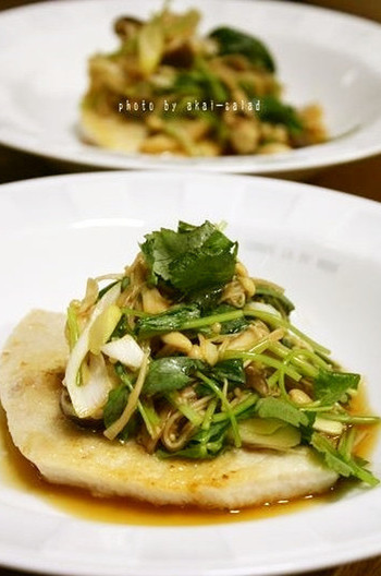 かじきのソテー きのこソース