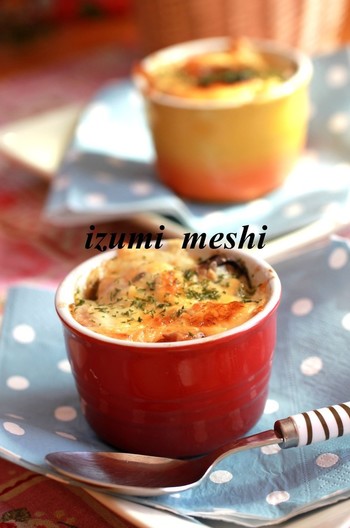 きのこのチーズグラタン