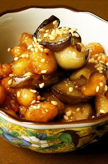 大豆となすの簡単 常備菜