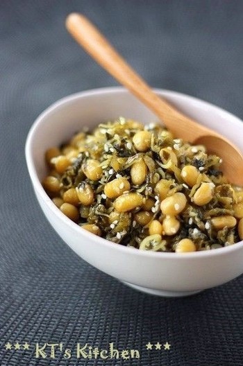 ご飯のお供 大豆と高菜じゃこの甘辛