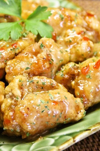 アジアン風から揚げスイートチリソースマヨあえ