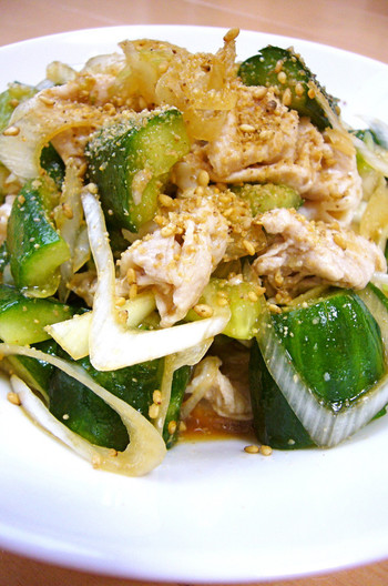 おつまみ 豚しゃぶと叩き胡瓜の中華サラダ