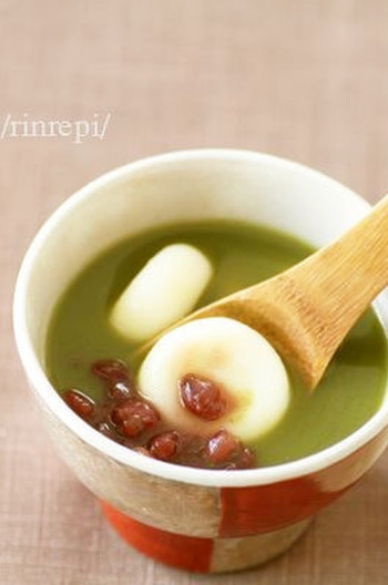 米粉白玉抹茶ぜんざい
