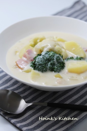 豆乳と牛乳のホワイトシチュー