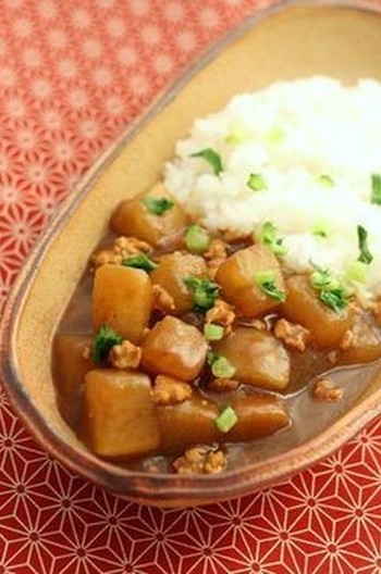 ダシが決め手 大根の和風カレー