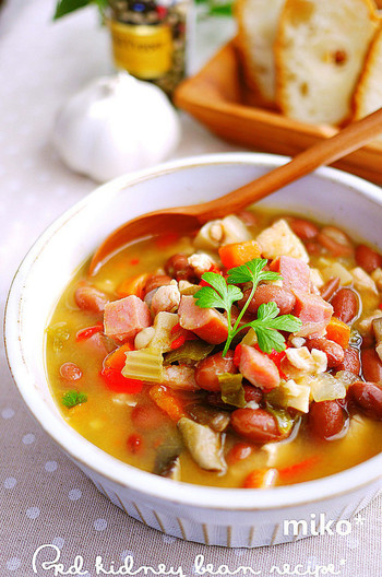 食べるスープ 金時豆の洋風煮