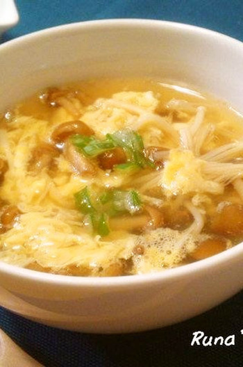 なめこと玉子のとろふわスープ
