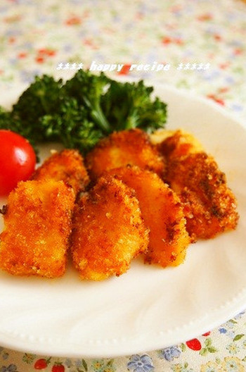 かじきのカレーパン粉焼き