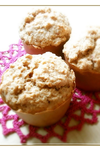 全粒粉とおからのヨーグルトマフィン