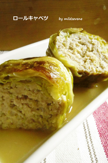 春キャベツ大量消費 ロールキャベツ