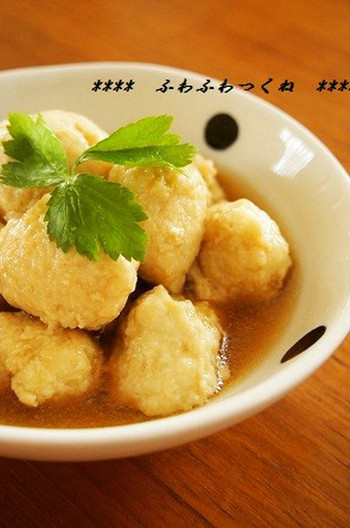ふわふわしっとり やさしい鶏団子