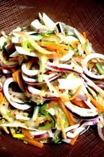 いかと野菜のマリネ