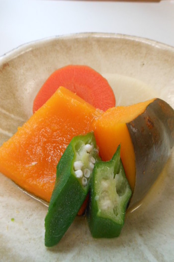 夏野菜の炊き合せ