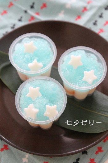 七夕にしゅしゅわカルピス寒天