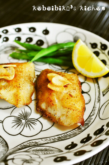 ブリの山椒オリーブオイル焼き