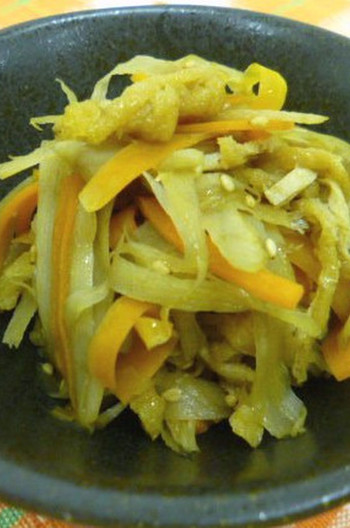 ごぼうの胡麻がらめ
