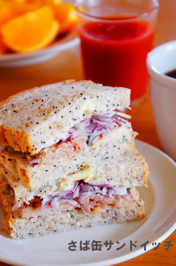 さば缶サンドイッチ