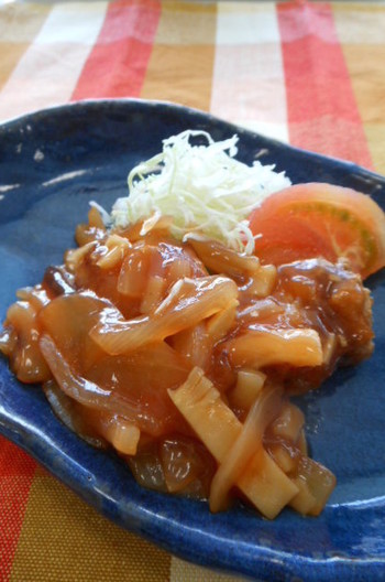 豚のから揚げ 甘酢あんかけ