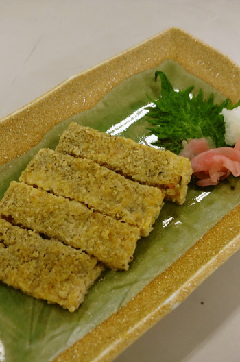 松風焼と付合せ