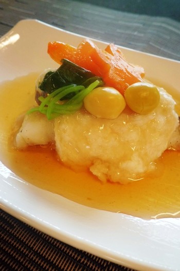 白身魚のはす蒸し