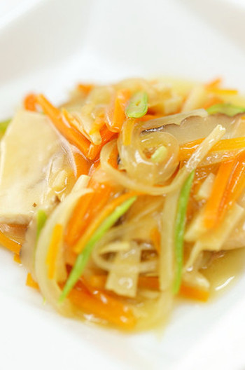 めかじきのごま風味野菜あんかけ