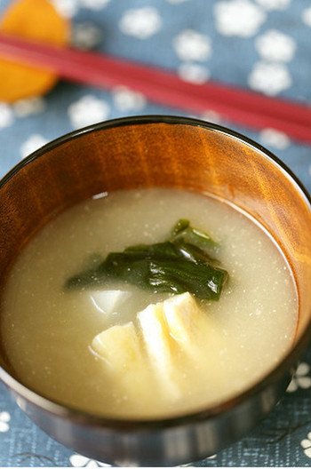 大根＆油揚げ＆若芽のお味噌汁