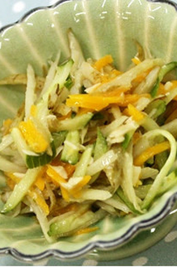 ごぼうとツナでしゃきしゃきサラダ