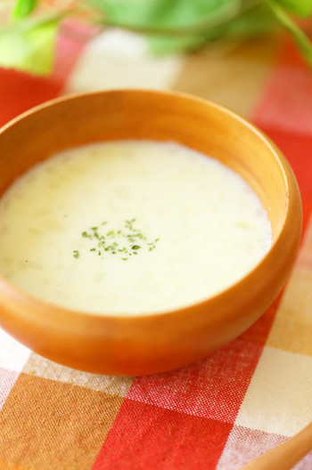 グリンピースで作るポタージュ