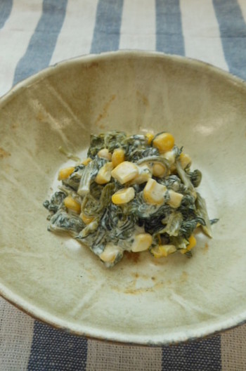 ほうれん草のマヨ和え