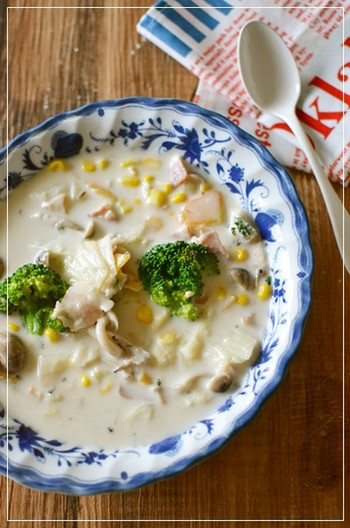 白菜とチーズのクリーム煮