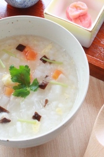 野菜たっぷり玉子粥