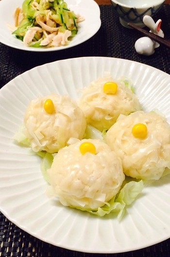 豆腐と鶏ひき肉シュウマイ