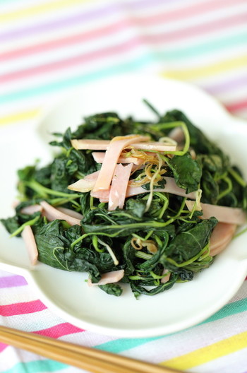 モロヘイヤのシンプルソテー♫