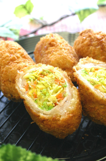 キャベツたっぷりロールカツ