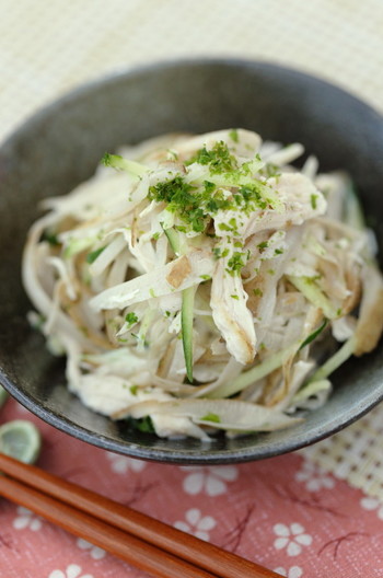 食物繊維たっぷり！磯風味ごぼうサラダ