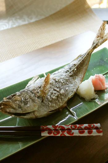 アジの塩焼