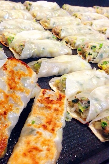 包まないで簡単 棒餃子